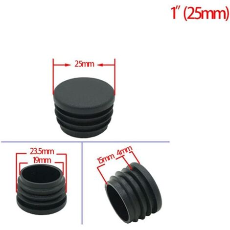 1000 Capsules à Couronne 26 Mm Noir Avec Joint Alimentaire – Bouchons Pour Bouteilles Plastique, Bière, Jus, Sauces Maison