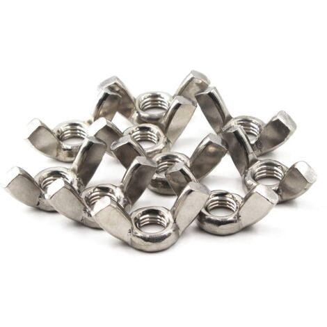 M3 Edelstahl 304 Schmetterlingsflügelmuttern-Set, Handdrehverstärkung, Hardware-Mutternbefestigungen, 20 Stück (1/5)