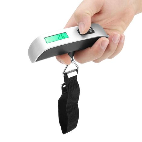 [NIE BENUTZT]Reisegepäckwaage, tragbare digitale Gepäckwaage, Personenwaage, Gepäckwaage, Gepäckwaage für Gepäck, digitale Gepäckwaage für Reisen, Mini-Größe, LCD-Hängewaage (1/5)