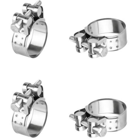 [NIE BENUTZT]Stück verstellbare Schlauchschelle 26–28 mm, Edelstahl-Schlauchschelle, Metall-Schraubschlauchschellen, Schlauchschellenschrauben für Dieselkraftstoff-Poolschlauch