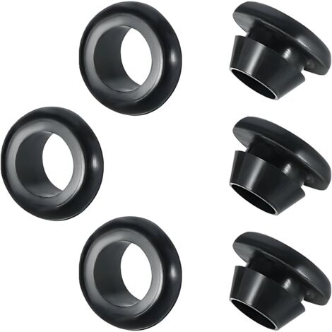 [NIE BENUTZT]20 Stück Gummitülle, Gummistopfen, Gummitüllen, zum Schutz von Drähten und Kabeln, Innendurchmesser 18 mm, Montagedurchmesser 22 mm