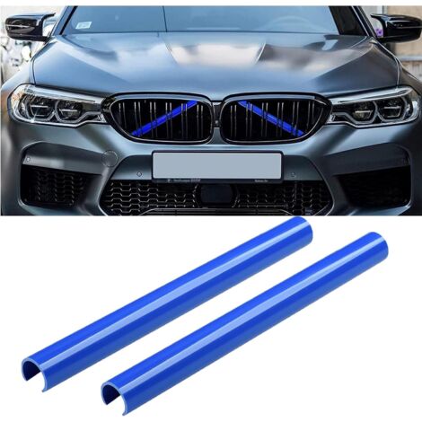[NIE BENUTZT]2-teilige Kühlergrill-Zierleisten, Kühlergrillleisten, für BMW F20 F30 F21 F22 F23 F31 F32 F33 F34 F36 F40 F44 (Blau)