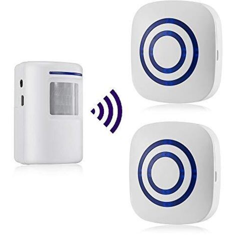 [NIE BENUTZT]Bewegungsmelder-Alarm, Sirene Infrarot-Bewegungsmelder-Sensor Drahtloser Alarm PIR-Bewegungsmelder-Set