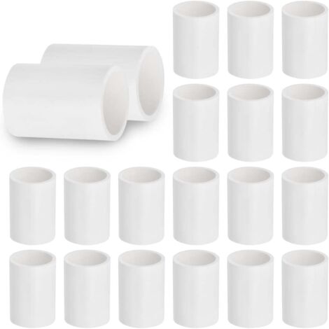 [NIE BENUTZT]10 Stück 20 mm (1/2 Zoll) gerader Schleifverbinder, PVC-Rohrverschraubung – U-Kupplung, Winkelstück, Gartenwasserschlauchanschluss (1/4)