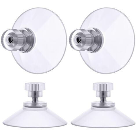 20x Saugnapf 30 Mm Mit M5x7mm Gewinde – Transparente Rändelmutter, Starke Haftung Bis 2 Kg