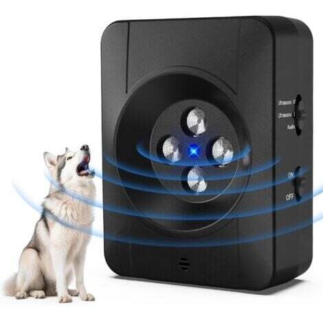 Antibellgerät für Hunde, automatisches Antibellgerät, 10 m Ultraschall-Antibellgerät für Hunde mit 3 Modi, verhindert das Bellen von Nachbarhunden, IPX4 wasserdicht für den Innen- und Außenbereich (1/4)