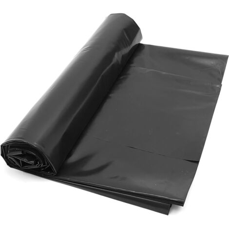 Rivestimento per laghetti in polietilene ad alta densità - 2 m x 3 m - Nero - Per laghetti per pesci, ruscelli, fontane e giardini acquatici