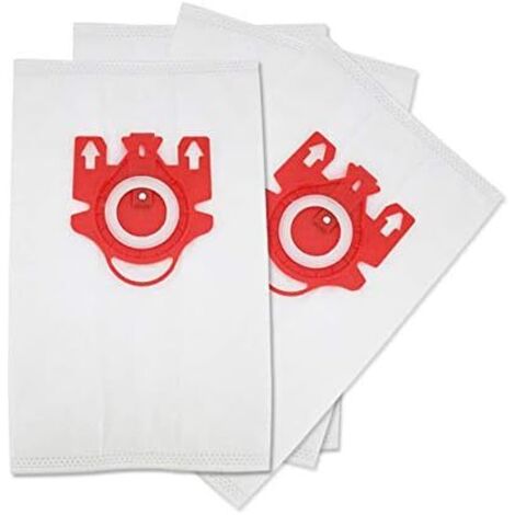 Confezione da 4 sacchetti per aspirapolvere di ricambio compatibili 3D, progettati per gli aspirapolvere con sacchetto Miele. Questa scatola contiene 4 sacchetti. (1/5)