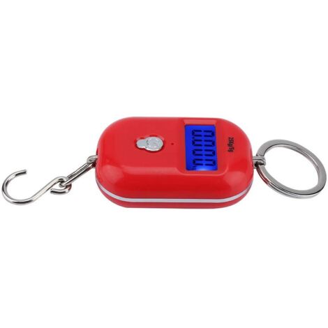 Hyindoor Bilancia Digitale Per Bagagli 50kg – Preciso, Portatile, Con Gancio In Acciaio, 2 Batterie AAA - 4