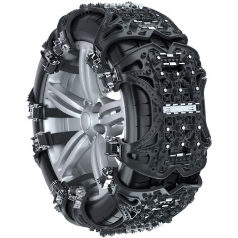 Catene da neve, catene da neve per auto, larghezza pneumatici 165-285 mm, adatte per berline, SUV, monovolume, pick-up, ATV, 3 pezzi