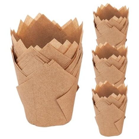 Tulip Pirottini Per Cupcake E Muffin 300 Pezzi – Blu, In Carta Oleata, Resistenti Al Forno Fino A 425°C, Altezza 8,5 Cm - 2