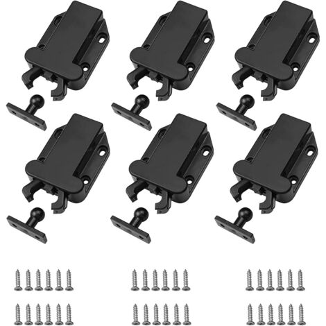 5 Chiusure A Nodo Metalliche Per Valigie, Trolley E Custodie Musicali - Fissaggio A Vite, Rivetto O Saldatura - 3