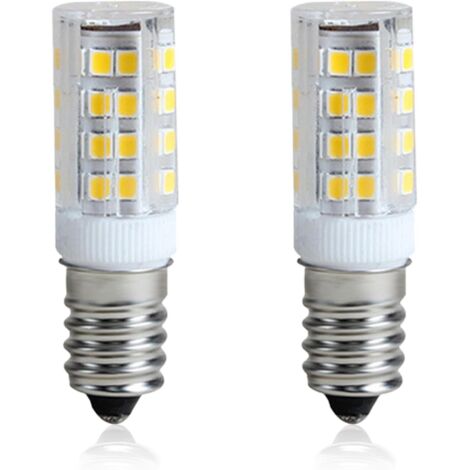 Lampadine LED E14 da 5 W, a risparmio energetico ed ecologiche, equivalenti a lampade alogene da 60 W, bianco caldo 3000 K, 820 lumen, senza sfarfallio, non dimmerabili, ideali per frigorifero e macch