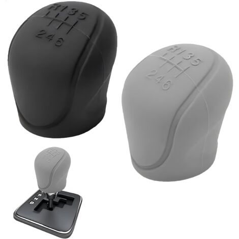 2 pezzi Copri pomello del cambio universale in silicone per auto - 6 velocità - Antiscivolo, resistente - Adatto per auto, SUV, camion