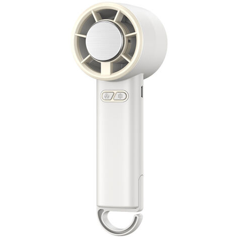 Ventilatore portatile generico, raffrescatore d'aria personale, potente ventilatore, silenzioso, design compatto, batteria ricaricabile, facile da trasportare, pieghevole, 800 mAh, (bianco)