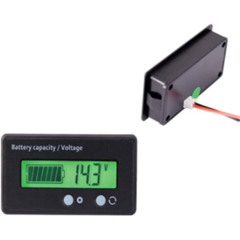 Tester Digitale Voltmetro Per Batteria Auto Moto Camper Con Display LED E Cavo Da 70 Cm - 2