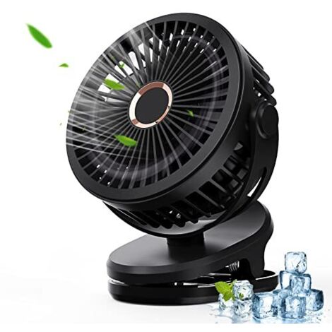 Ventilatore Portatile A Clip A 5 Velocità, Rotazione A 360°, Silenzioso, Ricaricabile Tramite Usb Piccolo Ventilatore Da Scrivania Con Clip Per 96584918