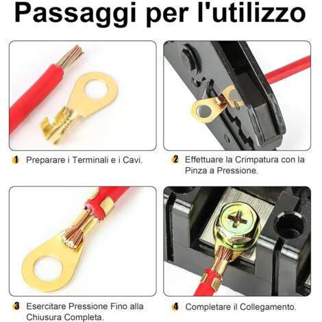 CoKeeSun 900 Pezzi Puntalini Doppi 0.5-16mm², Puntalini Elettrici a