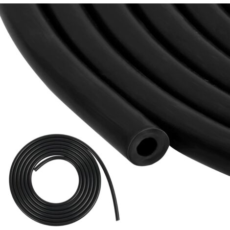 Tubo flessibile in silicone da 3 m, diametro interno 3 mm, tubo per vuoto automatico, tubo in gomma nera, tubo flessibile in silicone per acqua di raffreddamento, liquido refrigerante, sistema di turb (1/5)