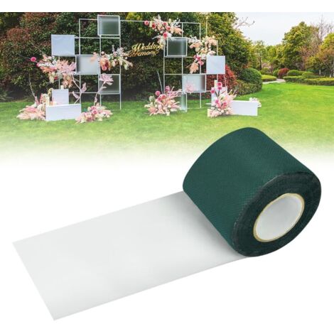 Nastro per erba sintetica, nastro per giunti autoadesivo per erba sintetica da 5 cm  5 m, nastro adesivo per erba sintetica, nastro per erba sintetica per balconi, prato da giardino - Verde