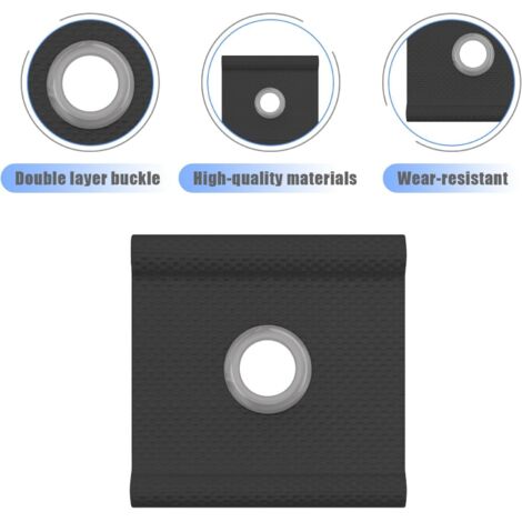 Unifizz 10Pcs 25mm Montaggio A Parete Soffitto Tubo Supporto Anello Gancio In Acciaio Inox Tubo Staffa Morsetto