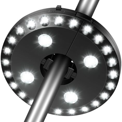 Luci per ombrelloni, pennone, illuminazione a LED bianco freddo, Luci per ombrelloni, pennone, illuminazione a LED bianco freddo
