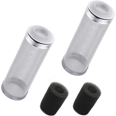 2 pezzi di protezione per filtro per acquario in acciaio inossidabile, filtro per acquario, aggiungi cotone, protezione per ingresso acquario (16 mm)