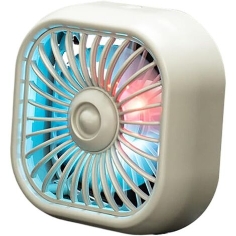 Ventilatore, luce ambientale USB per auto, piccolo ventilatore, ventilatore con clip per presa aria condizionata (1/4)