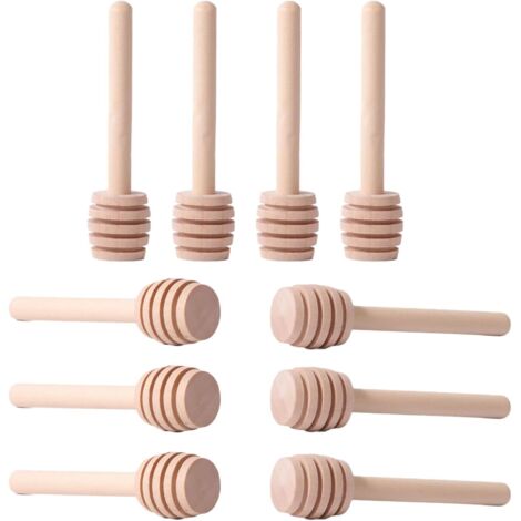 4 Cucchiai Per Miele In Legno Naturale - Bastoncini Per Sciroppo, Tè E Caffè