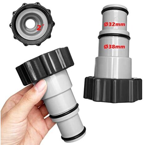 SIGANDG Connettore Tubo Piscina 38 mm,Raccordi Piscina 38 mm,Connettore