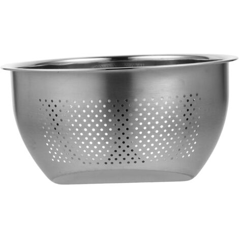 [MAI USATO]1 colino multifunzionale in acciaio inox per verdure per cestello di scarico del lavello della cucina, ideale per sciacquare frutta, insalate e pasta