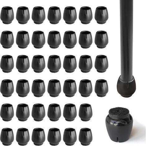 [MAI USATO]40 pezzi di tappi per sedie in silicone, tappi rotondi per gambe di sedie in silicone, coprigambe di sedie, tappi rotondi per sedie, protezione per pavimento, antiscivolo