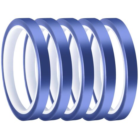 [MAI USATO]5 rotoli di nastro riscaldante da 10 mm x 33 m per sublimazione, nastro adesivo ad alta temperatura potente e senza residui, nastri per stampa a caldo per stampanti 3D, alimentazione elettr (1/5)