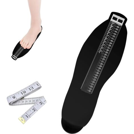 [MAI USATO]Pedimetro per bambini e adulti, misuratore di misura delle scarpe, dispositivo di misurazione del piede con metro a nastro biadesivo da 1,5 m, misuratore del piede con scala, per determinar