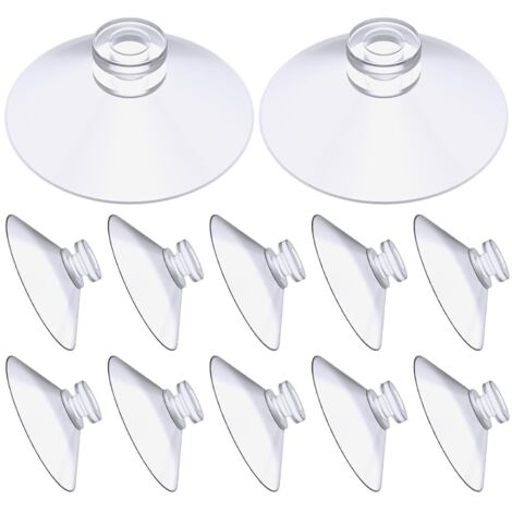 [MAI USATO]Ventosa, 12 pezzi Ventosa per tavolo in vetro, Mini ventosa, Ventosa isolante extra forte in PVC per appendere tende, Semplici ventose trasparenti per vetro, piastrelle, pareti (30 mm)