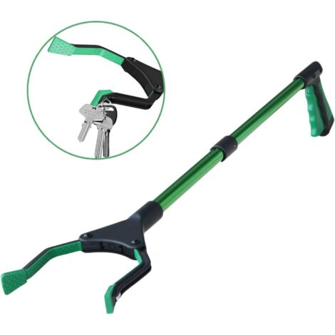 [MAI USATO]Attrezzi per la raccolta, attrezzo per la raccolta da 82 cm per anziani e disabili, dall'alto verso il basso, pratico, con punte magnetiche per raccogliere rifiuti e rifiuti da giardino