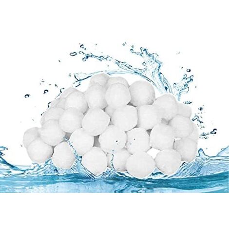 [MAI USATO]Palline filtranti per piscina, sabbia e pompa per filtrazione piscina, palline filtranti in fibra per piscina, accessori per filtri piscina ecologici, riutilizzabili e durevoli (700 g) (1/5)