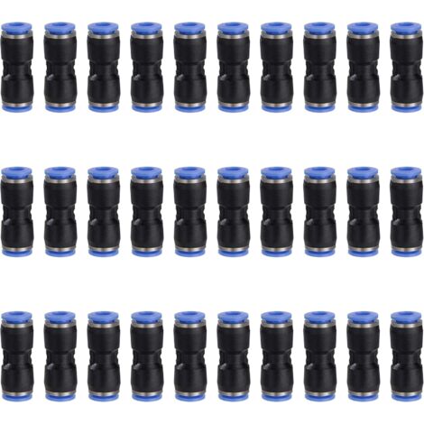 ADNEWX 30 Connettori Pneumatici Da 6 Mm, G1/8", BSP, Connettore