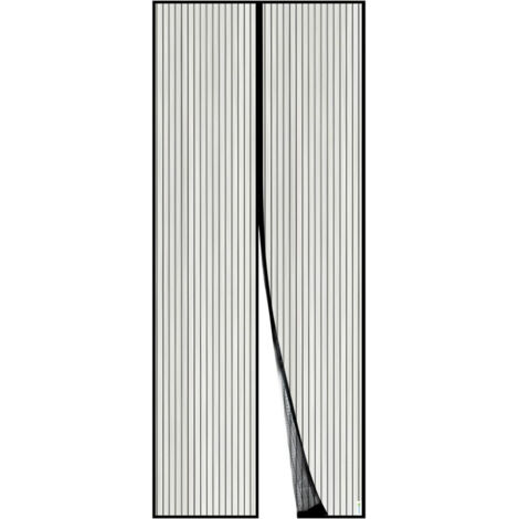 [MAI USATO]Porta con zanzariera magnetica, tenda a rete, guarnizione magnetica dall'alto verso il basso con chiusura automatica, mantiene l'aria fresca all'interno (90x210 cm, nero) (1/5)