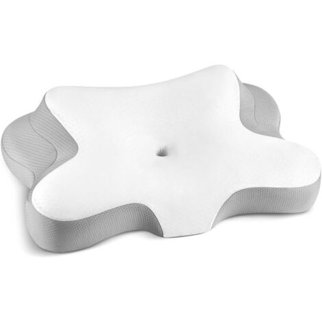 [MAI USATO]Cuscino cervicale - Memory foam ergonomico per chi dorme su un fianco, sulla schiena e sulla pancia, cuscino rinfrescante per alleviare il dolore