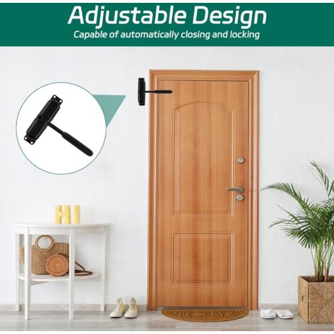 Chiudiporta Automatico A Molla, Facile Da Installare - Per Porte Da 20 A 40 Kg, Larghezza Max 100 Cm - Per Casa, Ufficio, Hotel