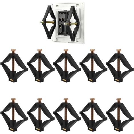 [MAI USATO]10 pezzi 118 tipo supporto per cassetta asta accessori elettricista supporto per scatola presa a muro strumento di riparazione