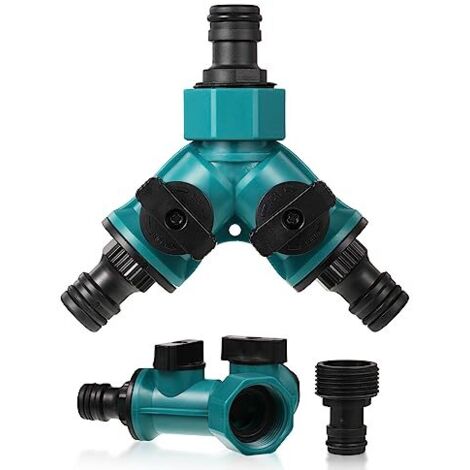 [MAI USATO]Distributore d'acqua per tubo da giardino a 2 vie - Connettori per tubo da giardino a Y - Connettori per tubo da giardino a Y - 1 pz (1/5)