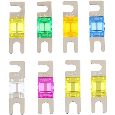[MAI USATO]pezzi Mini fusibile ANL 20A, 30A, 40A, 60A, 80A, 100A, 120A, 150A per sistema audio video per auto