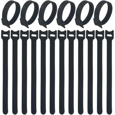 [MAI USATO]Fascette fermacavi, 100 pezzi Fascette fermacavi Fascette fermacavi autobloccanti Fascette fermacavi regolabili riutilizzabili Dimensioni 12 mm x 20 mm Fascette fermacavi (1/4)