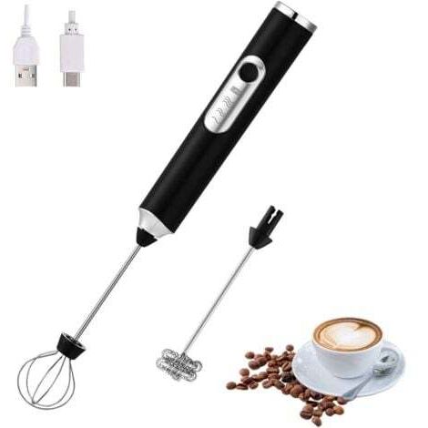Montalatte elettrico USB 3 velocà Cappuccino sch... - Grandado