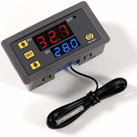 1 pezzo W3230 AC 110V-220V Regolatore di temperatura digitale, interruttore di controllo del termostato con display digitale 20A con sonda sensore NTC 10K