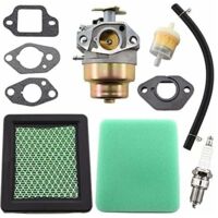 Carburatore con kit guarnizioni e filtro aria per motori Honda GCV135, GCV160, GC135, GC160, utilizzato nei tosaerba HRB216, HRR216, HRS216, HRT216 e HRZ216.
