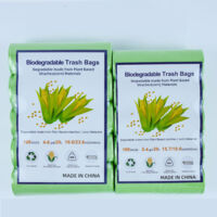 Confezione da 100 sacchetti per la spazzatura di cibo da cucina biologici resistenti agli strappi, compostabili e biodegradabili, in amido di mais, 20 l, verde erba