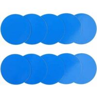 Kit di riparazione da 10 toppe per piscine gonfiabili subacquee, per spa, materassini, galleggianti e rivestimenti in PVC per materassini gonfiabili, tende e rivestimenti per piscine - (Rotazione, aut
